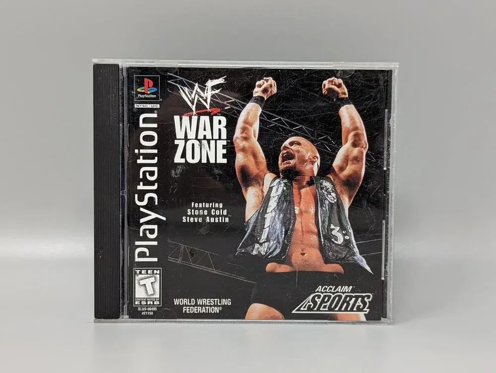 WWF War Zone Sony PlayStation 1, 1998 Complete Tested PS1